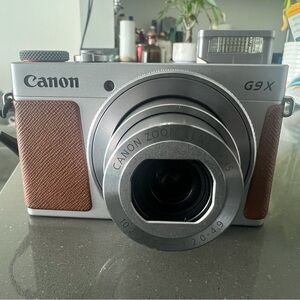 Canon G9 X Silver and Brown Compact Camera